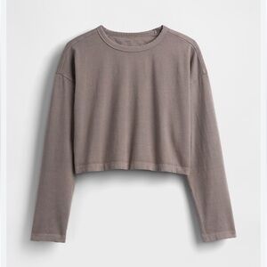 GAP heavy weight crop long sleeve tee